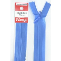 Vizzy Invisible Zip 55cm, Colour 115 BRIGHT BLUE