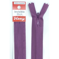 Vizzy Invisible Zip 55cm, Colour 118 GRAPE