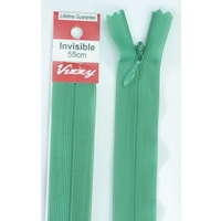 Vizzy Invisible Zip 55cm, Colour 119 SEA GREEN