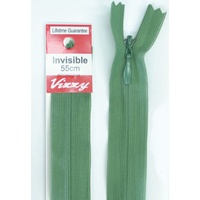 Vizzy Invisible Zip 55cm, Colour 120 DUSTY GREEN