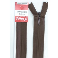 Vizzy Invisible Zip 55cm, Colour 14 BROWN