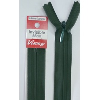 Vizzy Invisible Zip 55cm, Colour 46 BOTTLE