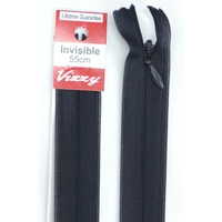 Vizzy Invisible Zip 55cm, Colour 71 INK NAVY