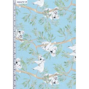 Gumtree Friends Koalas on Blue 7118C2, 110cm Wide