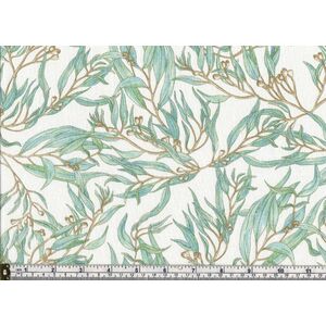 Cotton Fabric Design 7118/F Gumtree Friends Gum Leaves, 110cm Wide