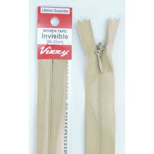 Vizzy Woven Tape Invisible Zip 30-35cm Colour 07 NATURAL