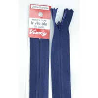 Vizzy Woven Tape Invisible Zip 30-35cm Colour 58 NAVY