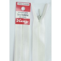 Vizzy Woven Tape Invisible Zip 30-35cm Colour 66 BONE, A Quality Brand Name Zipper