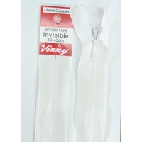 Vizzy Woven Tape Invisible Zip 40-45cm Colour 66 BONE