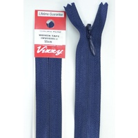 Vizzy Woven Tape Invisible Zip 55cm Colour 58 NAVY