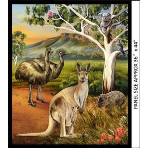 Australia Wildlife Valley PANEL, 8107/01, 91cm x 110cm (36" x 44")