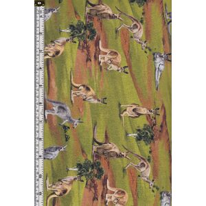 Australia, Wildlife Valley Allover, 110cm Wide Cotton Fabric 8107/05