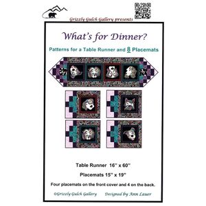 Dog On It: What&#39;s For Dinner Table Runner Pattern By Ann Lauer, Benartex Fabrics
