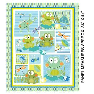 Toadily Cute Fabric PANEL 9061/3399, 100% Cotton, 92cm x 110cm Panel