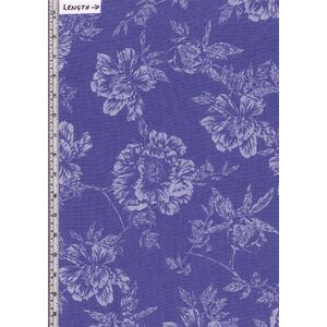 Violet Twilight, Pearl Shadow Flowers Purple 112cm Wide Cotton Fabric 9105/2266