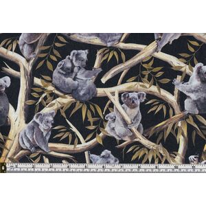 KOALAS In Eucalyptus Trees 112cm Wide 100% Cotton Fabric 9107B