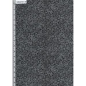 Poppy Promenade, Petite Pearl Ferns Black, 112cm Wide Cotton Fabric 9113/8512