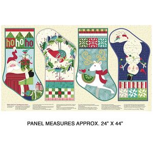 Benartex Fabrics, Better Not Pout He&#39;s Making a List Panel 61 x 106cm (24&quot;x 42&quot;)