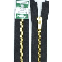 Vizzy Metal Open End Zip 75cm Colour 02 BLACK