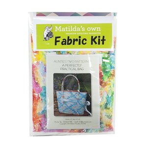 Aunties Two Perfectly Practical Bag Pattern, Fabric and Stabilizer Kit AT626