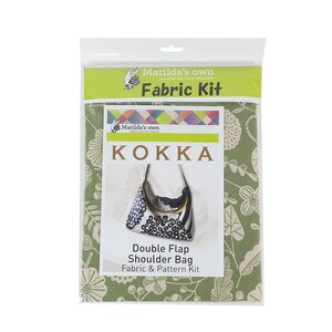 KOKKA Double Flap Shoulder Bag Pattern &amp; Fabric Kit