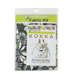 KOKKA Drawstring Bag Pattern &amp; Fabric Kit KCS501
