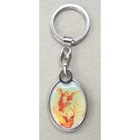 Keyring, Saint Michael / Mary, Double Sided, A Quality Product