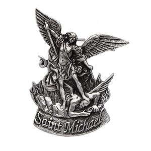 Visor Clip Pewter St Michael KVC114