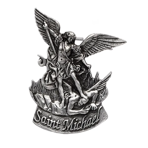 Visor Clip Pewter St Michael KVC114