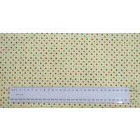 Multi Polka Dot CREAM L00406-2.CREAM 110cm Wide Cotton Fabric