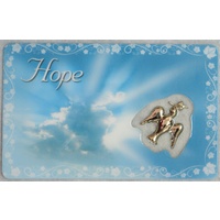 HOPE, Inspirational Card &amp; Heart Charm, 54mm x 85mm, Inspirational Gift, Card Made in Canada.