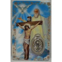 HOLY TRINITY, Window Prayer Card &amp; Charm, 54mm x 85mm, Inspirational Card