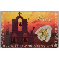PEACE, Inspirational Card &amp; Charm, 54mm x 85mm, Inspirational Gift