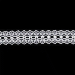 WHITE 28mm Eyelet Lace Sold by the Metre, Insertion Lace, Knitting Lace