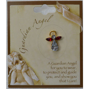 GUARDIAN ANGEL Birthstone Lapel Pin, Hat Pin, JANUARY, Great Gift Item