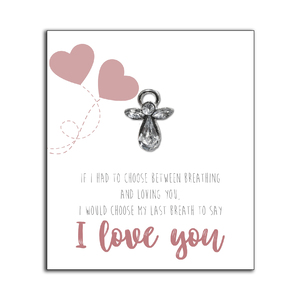 Always With You Angel, I LOVE YOU, Lapel Pin, Hat Pin