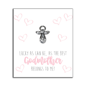 Always With You Angel, GODMOTHER, Lapel Pin, Hat Pin