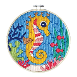 Sea Princess Long Stitch Kit By Ladybird 15.2cm Round