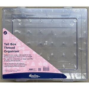 Hemline Tall Box Thread Organiser, Holds 30 Mini Cones (M3100)