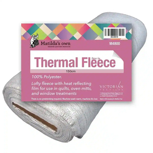 Matilda's Own Thermal Fleece, 150cm Wide, Insulating Material For Sewers &amp; Crafters, Per Metre