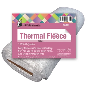 Matilda&#39;s Own Thermal Fleece, 150cm Wide, Insulating Material For Sewers &amp; Crafters, Per Metre