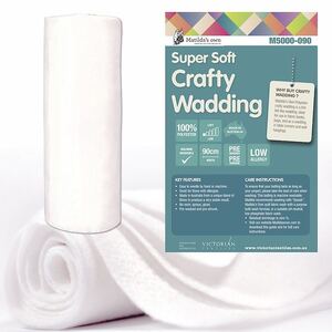 Super Soft Crafty Wadding 90cm Wide per Metre by Matilda&#39;s Own (M5000)