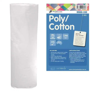 Matildas Own Poly / Cotton Batting 2.4m Wide x 50cm REMNANT