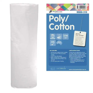 Matildas Own Poly / Cotton Batting 3.1m Wide x 100cm REMNANT