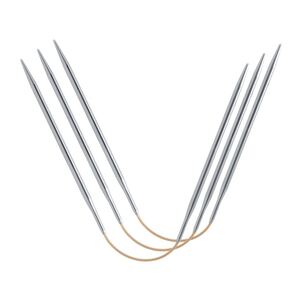 AddiCrasyTrio LONG 26cm x 4.00mm Flexible Double Ended Knitting Needles 3 Piece Set, Addi Crazy Trio
