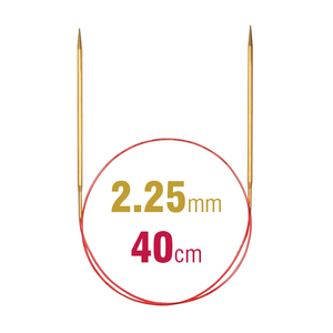 Addi Circular Needle 40cm x 2.25mm, Brass, Lace