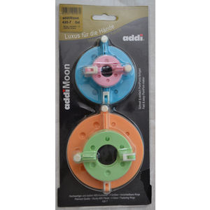 Addi Pom Pom Maker 4 Piece, AddiMoon, Hinged With Clip Closure, 3.5cm to 9cm