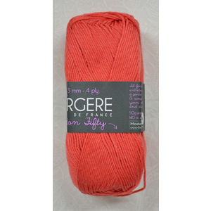 Bergere Yarn, Coton Fifty, 50/50 Cotton / Acrylic, 50g Ball 140m, Nectarine