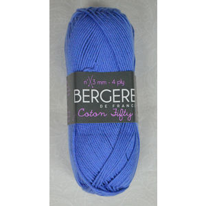 Bergere Yarn, Coton Fifty, 50/50 Cotton/Acrylic, 50g Ball 140m, Bleuet