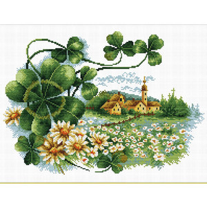 SCENERY CLOVER MC440.063, No Count Cross Stitch Kit, 35 x 25cm
